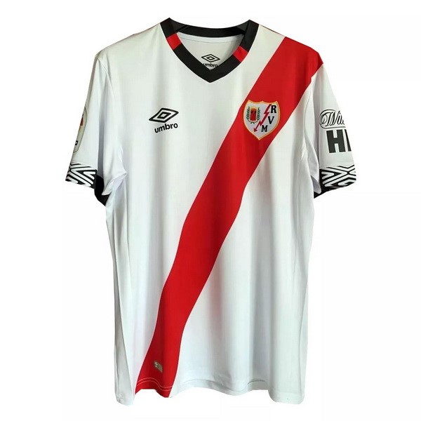 Camiseta Rayo Vallecano Primera Equipo 2020-21 Blanco Rojo